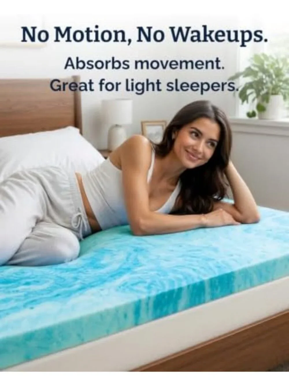 3-Inch Cooling Gel Memory Foam Mattress Topper - Ultimate Comfort & Support